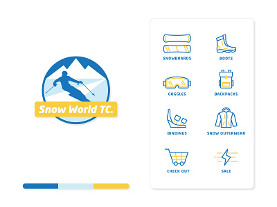 Snow World TC art branding design icon illustration illustrator logo ui ux vector