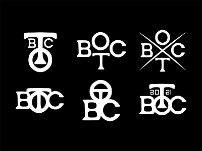 One-Ton Barbell Club Monograms apparel design badge branding custom lettering graphic design gym letterforms logo logo design monogram