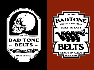 Bad Tone Belts Logos and Branding