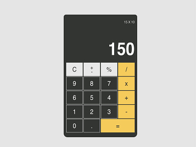 DailyUI Day 4 - calculator dailyui design illustrator ui