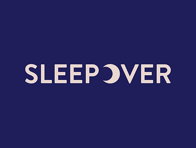 sleepover logo branding design logo