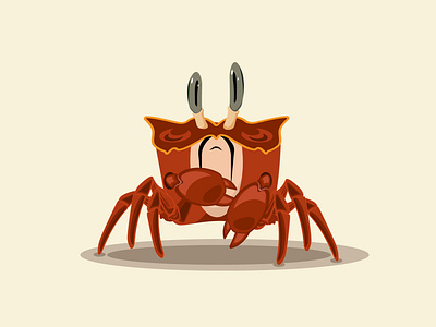 Crabby character design comic art crab crabs illustration vectorart