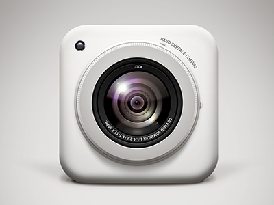 Panasonic LX7 camera icon ios ui