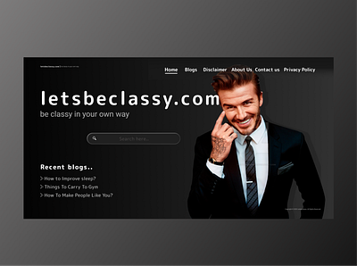 letsbeclassy.com branding design fashion logo minimal trend trending web web design website website concept