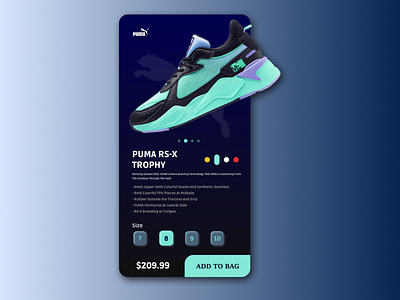 sneaker store design app branding design minimal mobile app mobile app design mobile design mobile ui puma sneaker sneaker store sneakerhead sneakers ui