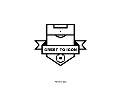 Crest to Icon badge brand identity cresttoicon football identity design shield soccer