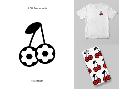 A.F.C. BOURNEMOUTH afcb afcbournemouth badge bournemouth brand identity cherries crest cresttoicon epl football icon identity design logo premier league soccer sports