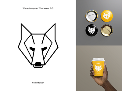 WOLVERHAMPTON WANDERERS F.C. badge branding crest cresttoicon football icon identity logo premier league soccer wolf wolverhampton wolves