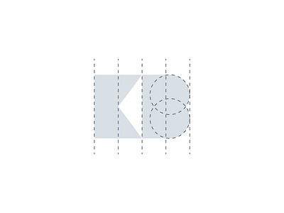 KB monogram icon geometry branding geometry icon identity design logo monogram