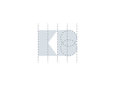 KB monogram icon geometry