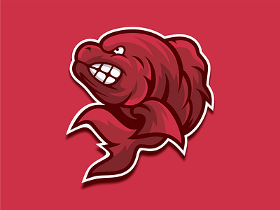 Angry Fish angry brand branding character character design design esport esports logo fish fishing logo mascot mascot design mascotlogo sport sports