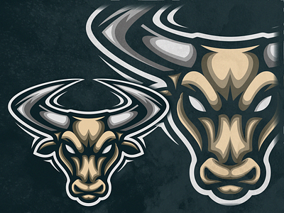 Headbull brand branding bull character design esport esports logo gaming head horn logo mascot sport vector