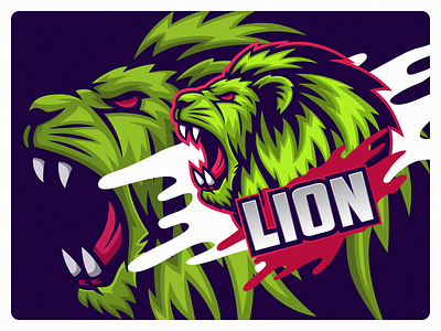 LION brand character design esport esports logo lion lion logo logo mascot mascotlogo sport vector wild