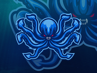 Octopus angry brand design esport esports logo kraken logo mascot mascot design mascotlogo ocean octopus sea squid water wild