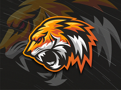 Tiger angry animal binatang design esport esports logo gaming logo harimau jungle lion logo mascot sport teeth tiger tiger logo tigers travel vector wild