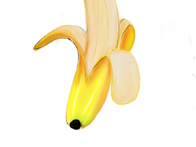 Banana animation design icon illustration typography