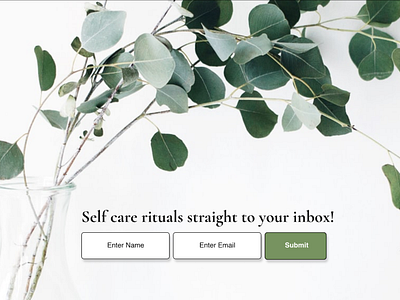 Daily UI Challenge 3 - Self Care Landing Page (2)