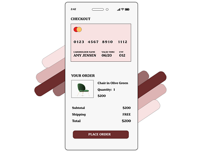 DailyUI Challenge 002 - Credit Card Checkout