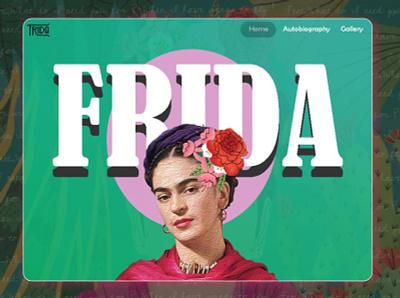 Frida | Landing Web Page design illustration minimal ui web