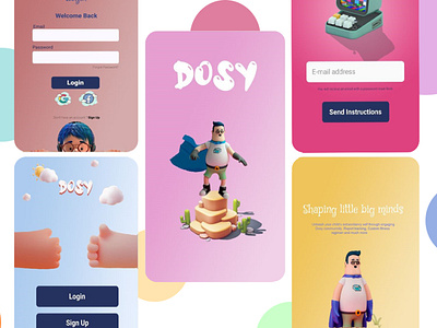 Kids Mobile App UI/UX