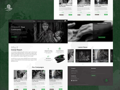 Charity Website app design minimal ui ux web