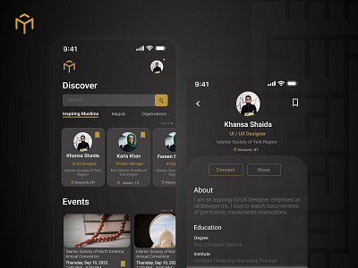 Social Networking Platform UI Design app design minimal mobile app ui uiux ux