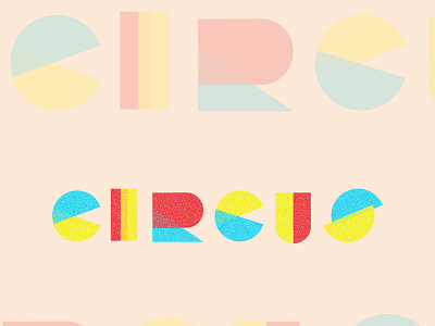 CIRCUS branding colorful design flat geometrical illustration illustrator logo typography vector