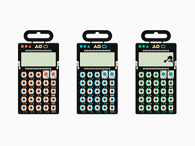 Pocket Operators illustration music retro synth synthesizer teenage engineering