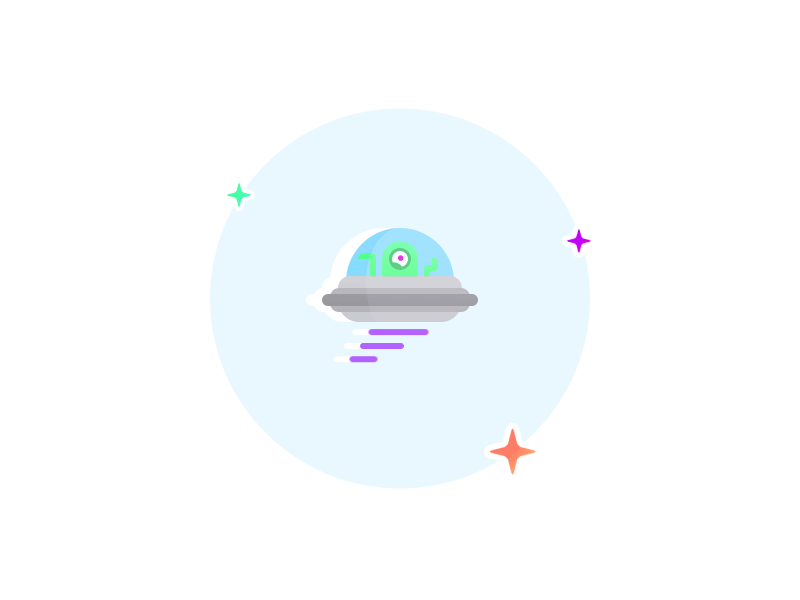 Lil' Alien 2.0 after effects alien animation illustration minimal motion graphics sassy space ufo
