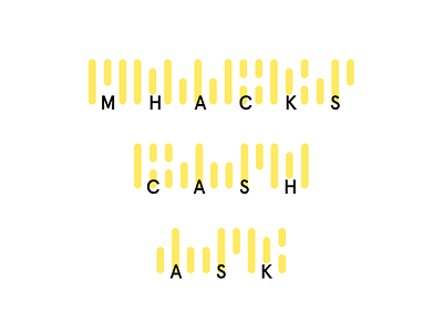 MHacks Code custom font font graphics hackathon illustration