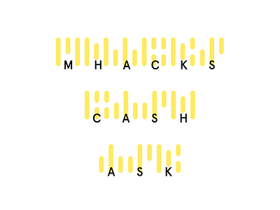 MHacks Code custom font font graphics hackathon illustration