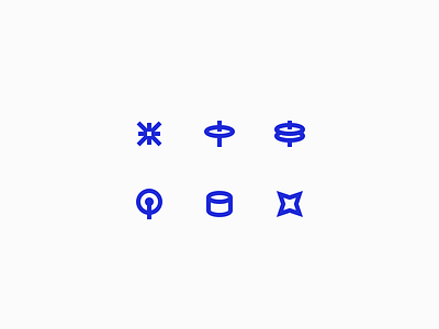 Blue Beats art geometric iconography icons minimal music ui