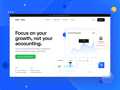 SaasFlow: Webflow SaaS Website Template