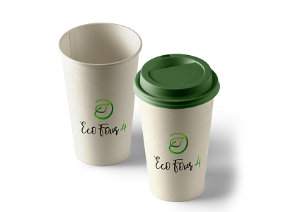 Eco Four 4 biodegradable brand branding design ecology ecológico logo visual design visual identity