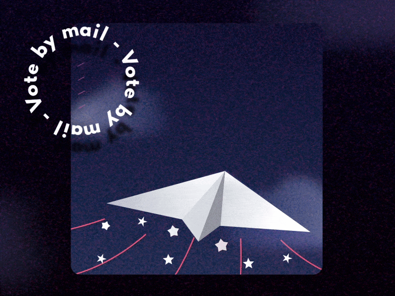 Vote by mail | Animation 2020 after effects animation frame by frame motion motion graphics paperplane vote