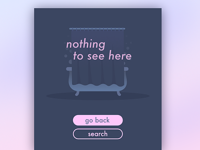 404 not found / Nothing to see here 404 error http 404 illustration not found page not found shower svg ui uiux vector web