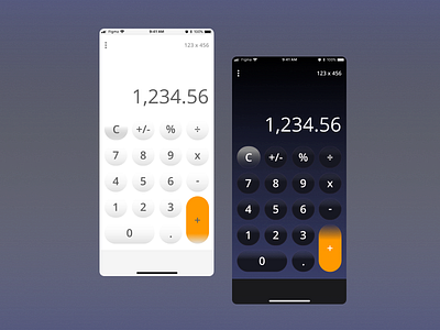 Calculator - Mobile calculator darkmode design lightmode mobile ui