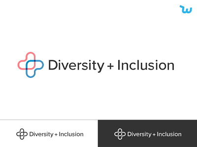 Diversity+Inclusion Logo branding design diversity inclusivity logo values wish wish design