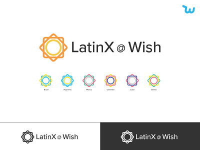 LatinX@Wish Logo branding design latinx logo values wish wish design