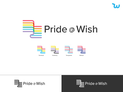 Pride@Wish Logo branding design lgbtq logo pride values wish wish design