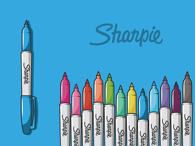 Sharpie adobe illustrator artwork color constructivism design graphicdesign illustrations illustrator minimal office pen pencil sharpie vector vectorart wacom