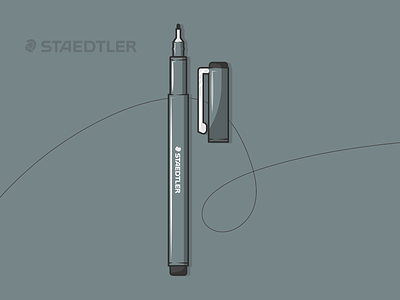 Staedtler: tiralíneas adobe illustrator artwork design illustration illustrator minimal pen pencil vectorart wacom