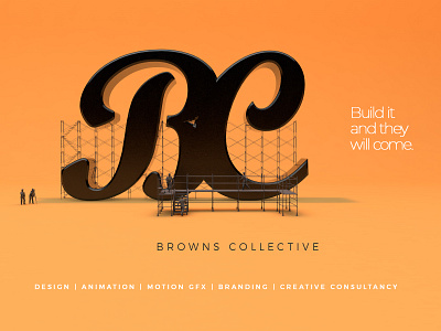 BROWNS COLLECTIVE branding illustration logo typography