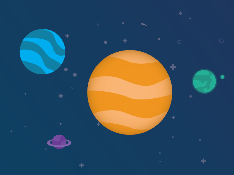 Planets by Mert Özçelenk on Dribbble