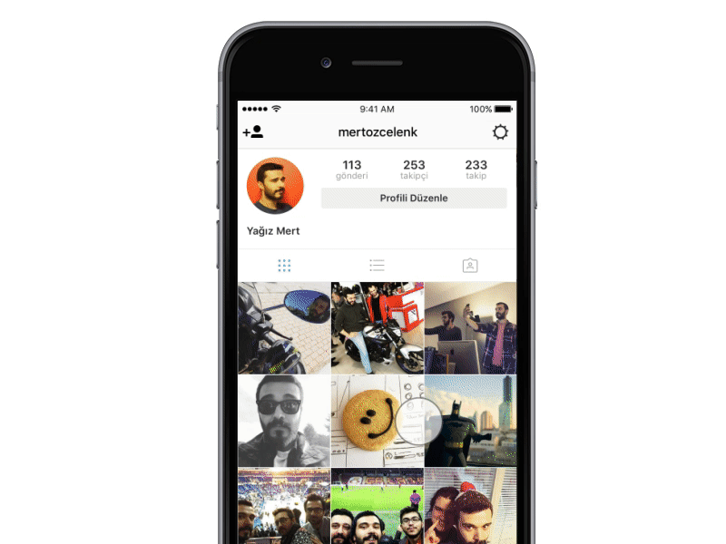 Instagram Video Control app concept control geture instagram interaction ios ux video