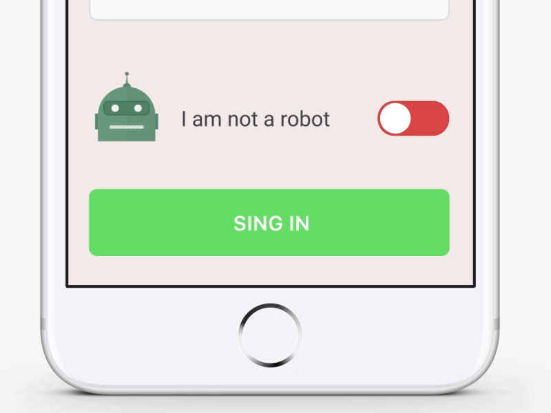 I am not a robot app captcha i am not robot illustration ios mobile panda product robot sing in switch