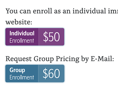 Pricing buttons