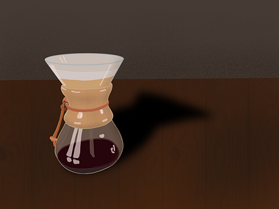 Coffee chemex coffee design digital illustration digital painting digitalart illustration