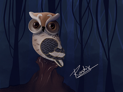 Hedwig character design design digital illustration digital painting digitalart harrypotter illustration procreate
