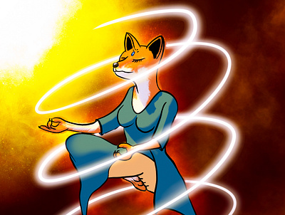 Fierce Fox character character design concept digital illustration digital painting digitalart feline female fierce fox